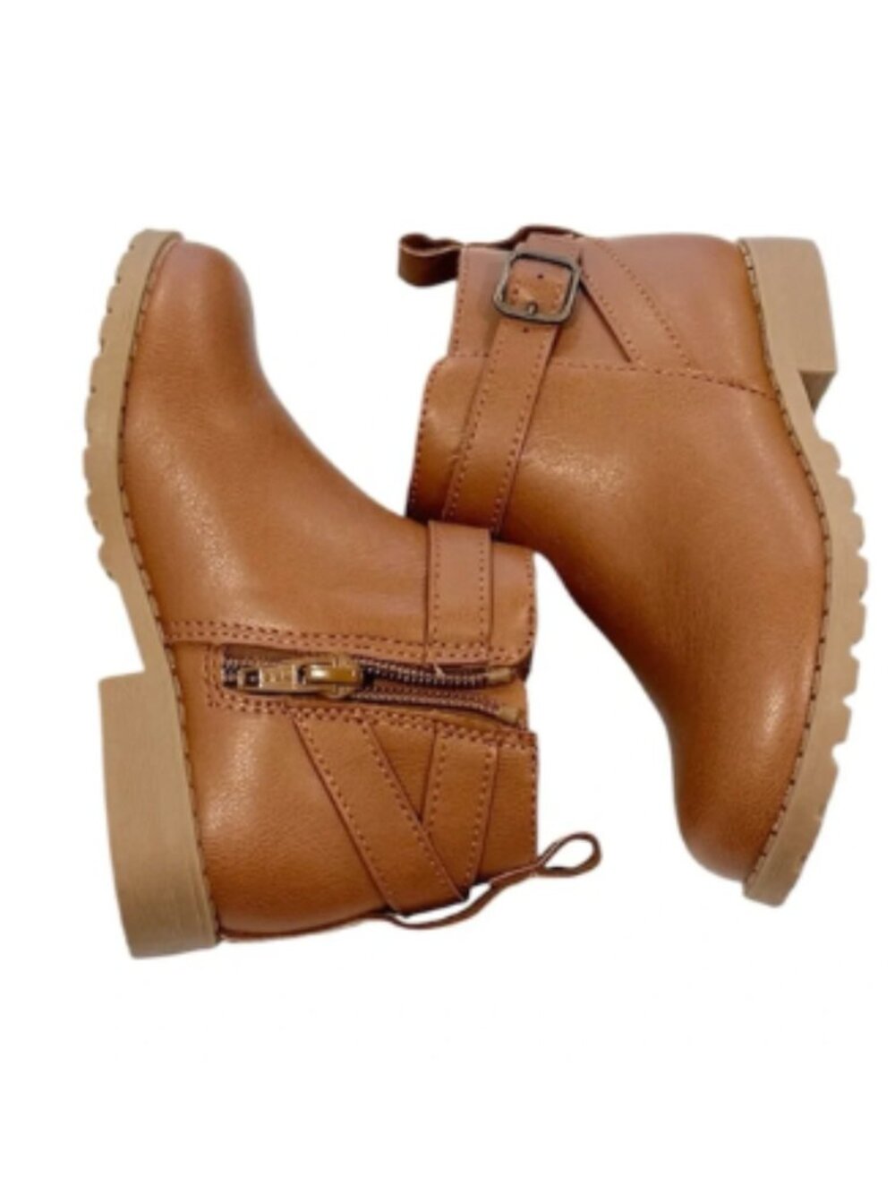 NWOT Old Navy Brown Zip Ankle Booties 9